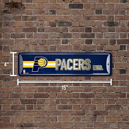 Vista 62 de Rico Industries NBA Basketball Metal Street Sign