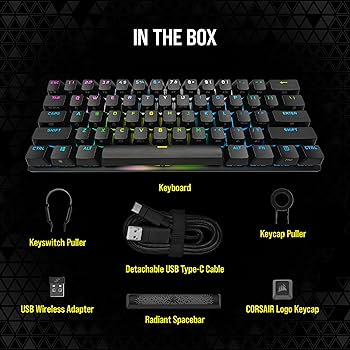 Corsair K70 PRO Mini Wireless RGB Mechanical Gaming Keyboard