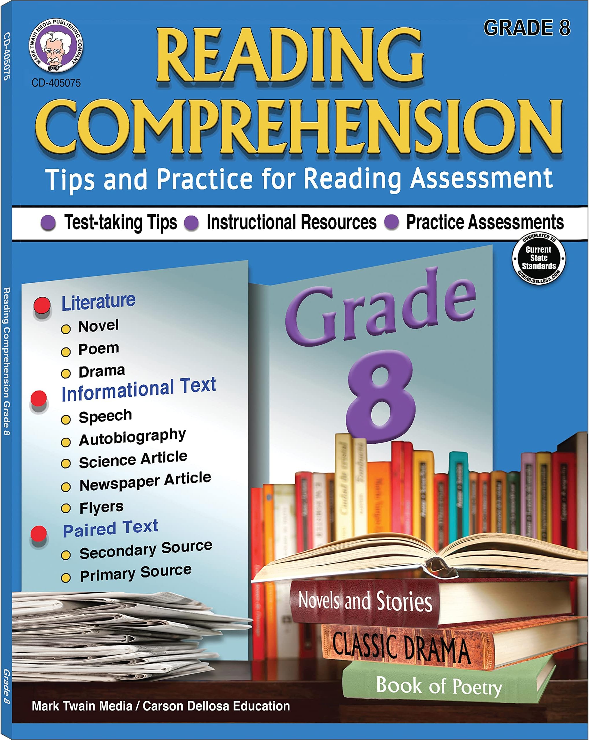 Reading Comprehension, Grade 8