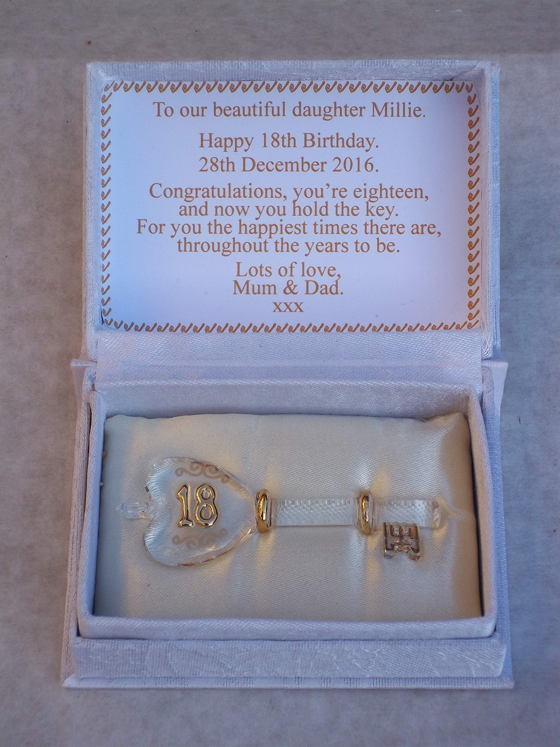 21st Birthday ''KEY TO THE DOOR'' & PERSONALISED Verse
