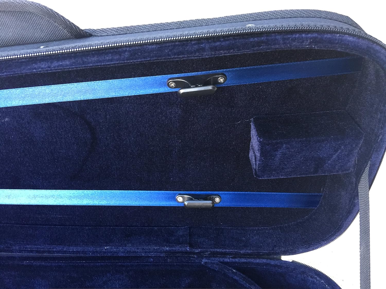 Vio Music® Dart Shaped Light Portable Suspension Violin Carry Case With Shoulder Rest Compartment (4/4)