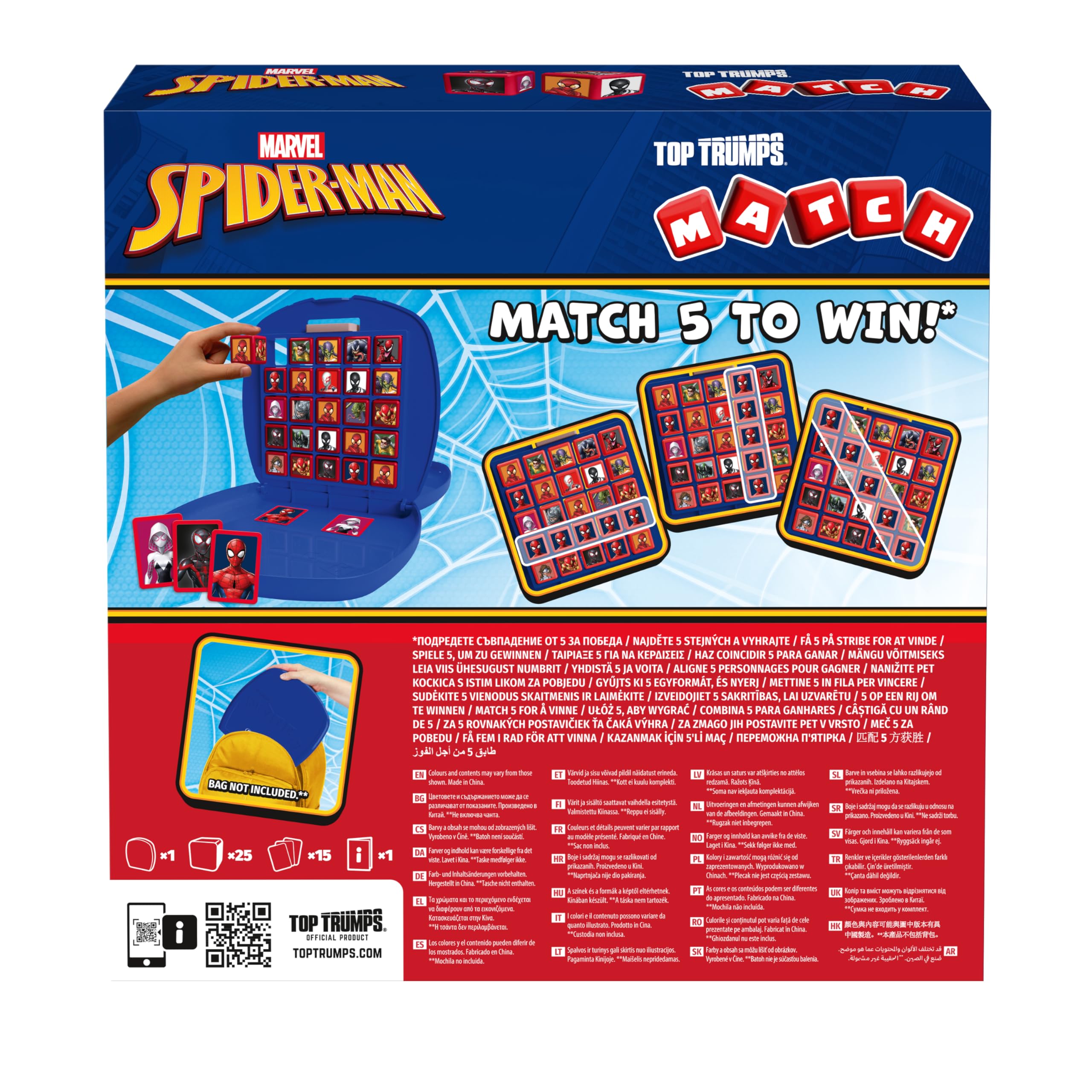 Top Trumps Match Spiderman Giochi Da Tavolo - Giochi Da Tavolo Per 2 Giochi Educativi, Per Giocatori In Età 4 Plus E Fan Di Spiderman.