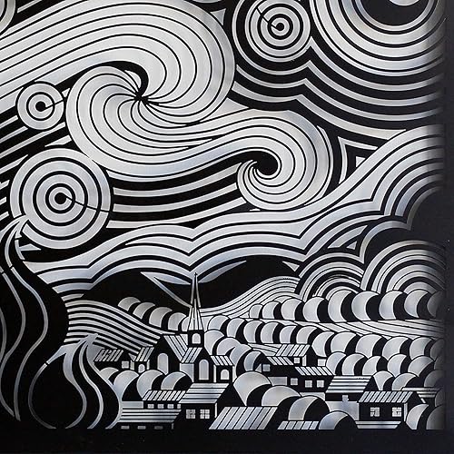 Miniatura 9 de iwa concept Arte de pared de metal de la noche estrellada, arte Van Gogh para el hogar y la oficina, decoración de pared de arte único, regalo para