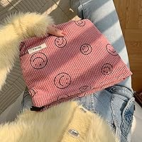 Vista 4 de Bolsas de cosméticos para mujer, bolsa de cosméticos de pana, bolsas estéticas para mujer, bolsos de mano, bolsos de mano con puntos sonrientes