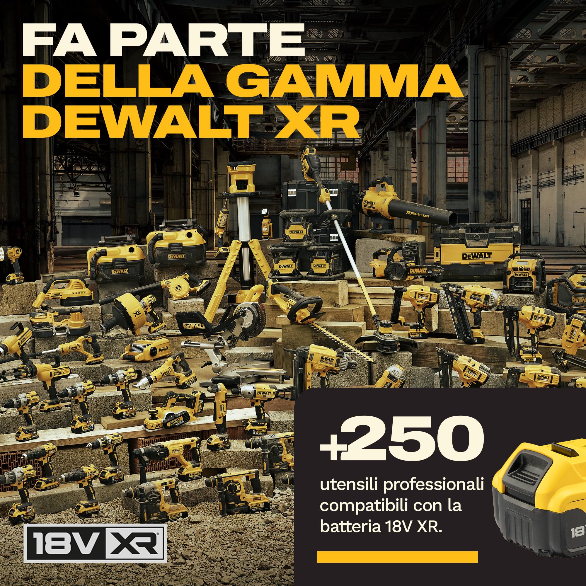 DEWALT 18V XR 55cm 25mm tagliasiepi - solo utensile, DCMHT564N-XJ