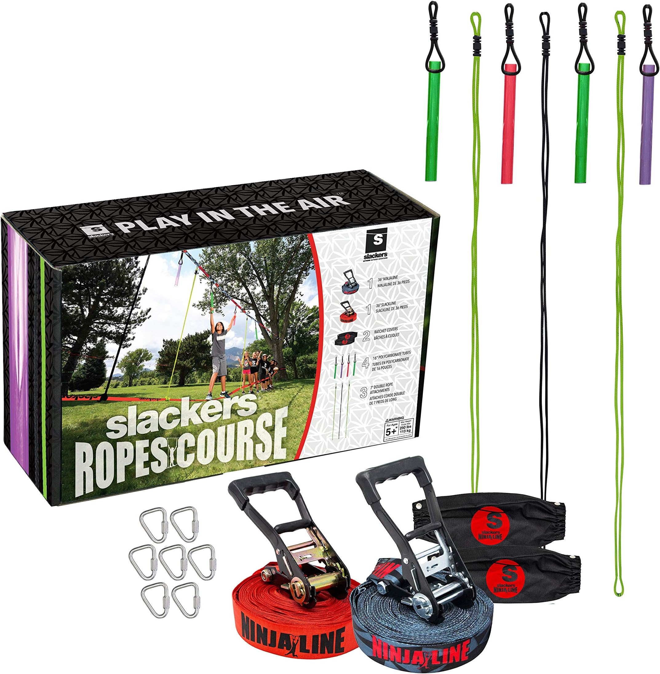 slackers Extreme Ropes Course Ninjaline