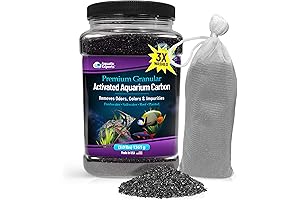 Premium Activated Carbon - Carbon Filter Media for Crystal Clear Aquarium Water