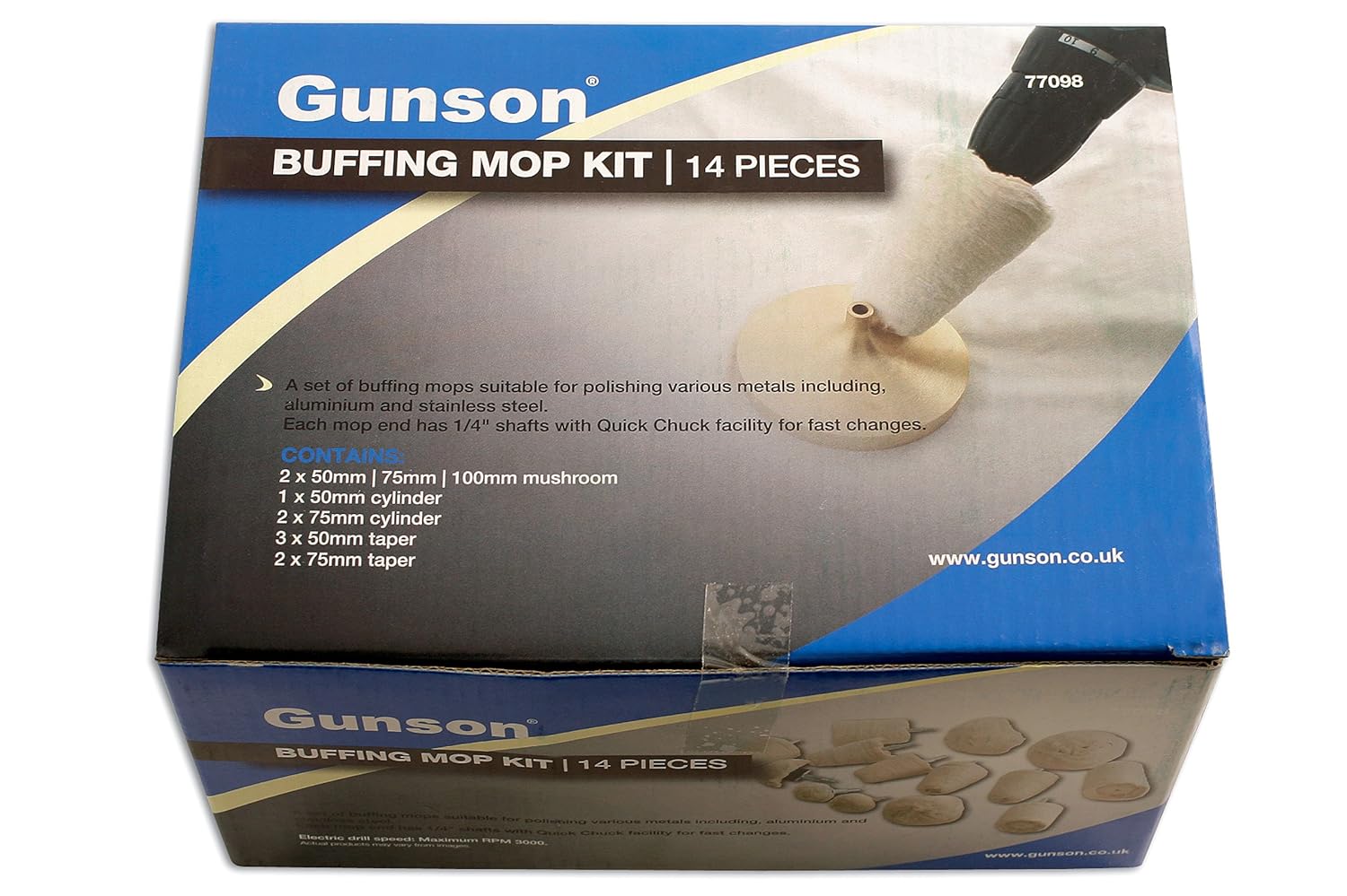 Gunson - 77098 Buffing Mop Kit - 14pc