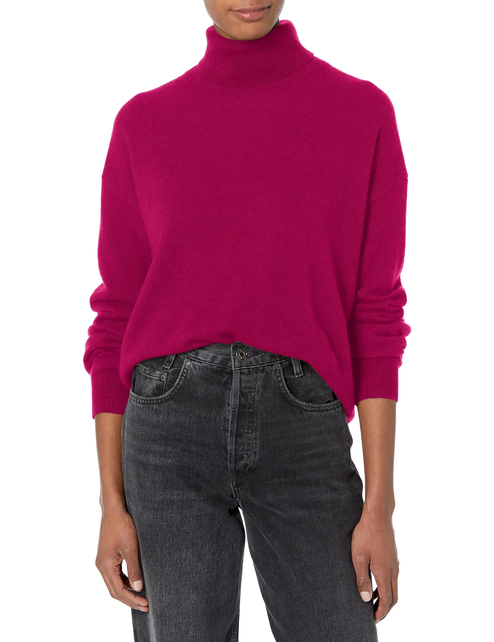 Velvet by Graham Spencer Womens Ellie Cashmere Turtleneck Sweater