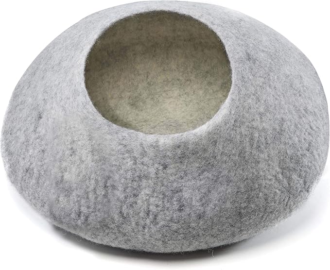 YunNasi Katzenhöhle Kuschelbett - Haustier Schlafsack Mit Abnehmbarem Kissen (45x42x34cm)