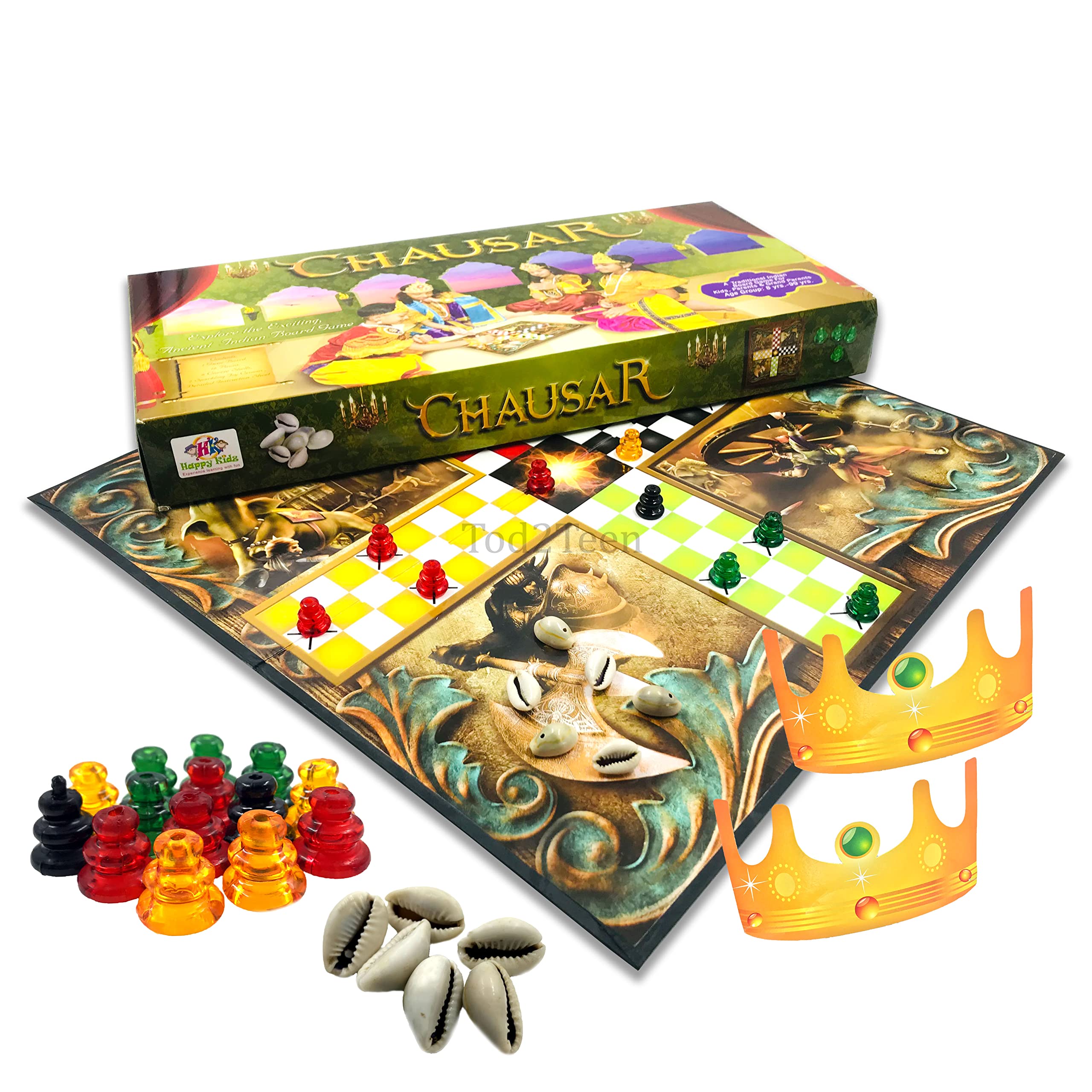 Buy Tod2Teen Traditional Chausar Board Game for Kids Since Mahabharat ...