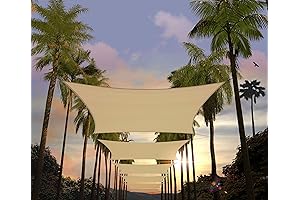 12' x 12' Beige Square Sun Shade Sail Canopy Awning