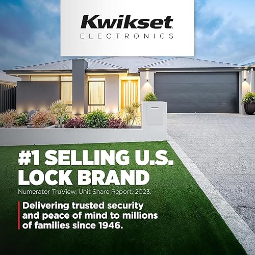 Miniatura 10 de Kwikset Halo Select Smart Lock Cerradura de puerta de entrada sin llave Wi-Fi y cerrojo habilitado para materia, no necesita concentrador,