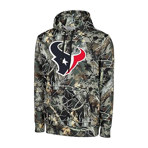NFL Men's Official Sideline Hunter Camo Primary Logo Performance Pullover