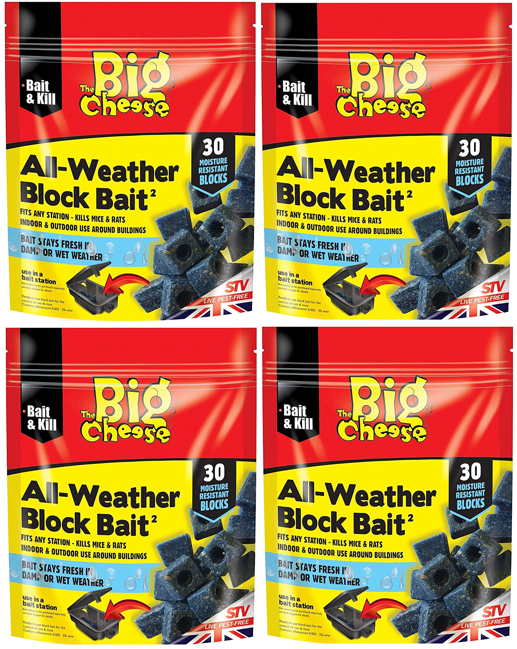 The Big Cheese All Weather Block Bait 30X10g (Stv213) - Pack (6)