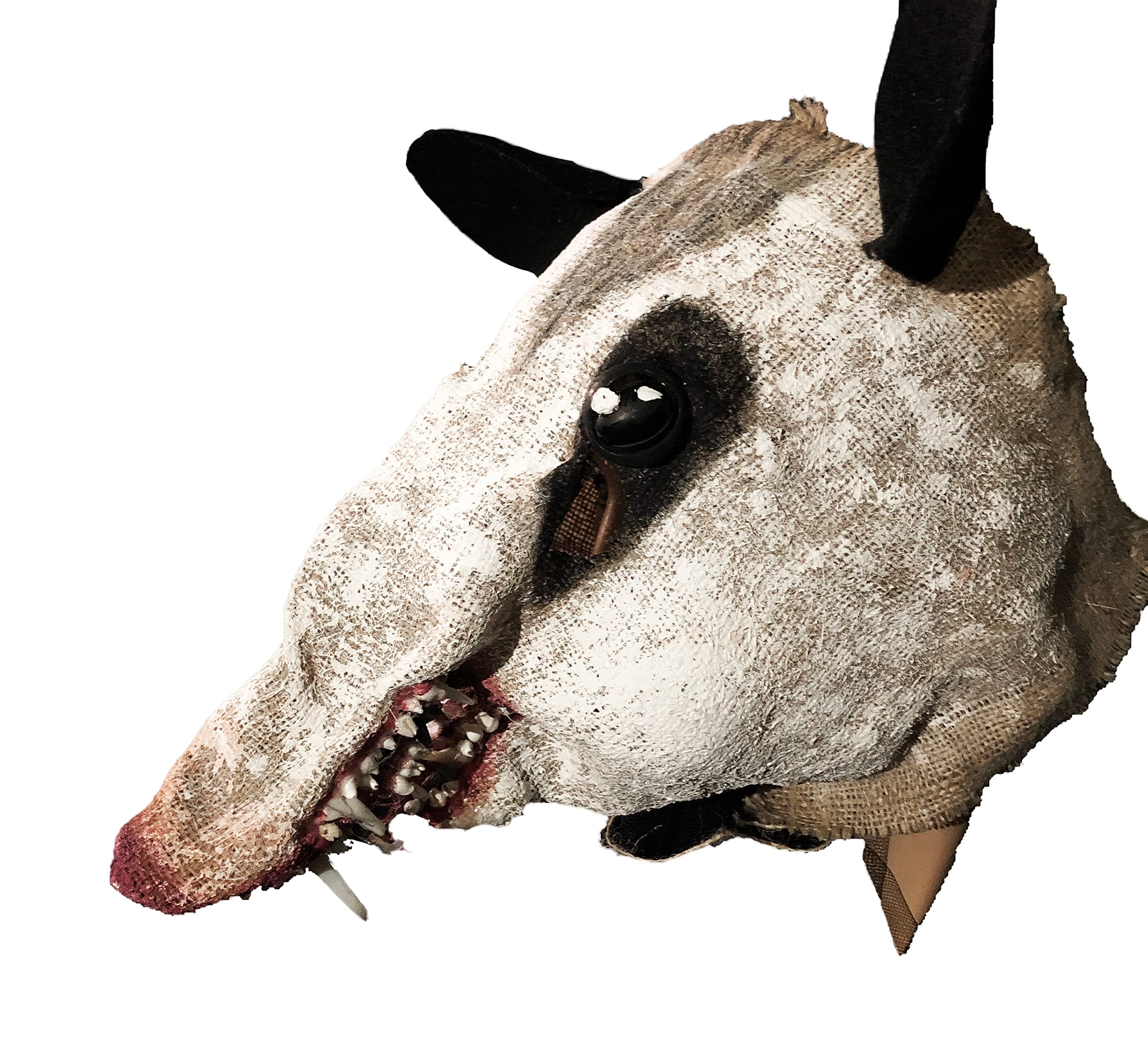 Creepy Cute Burlap Opossum Possum Mask - Adult Halloween, Masquerade, Cosplay Costume Masks for Photo Shoots, Videos and Fun Times