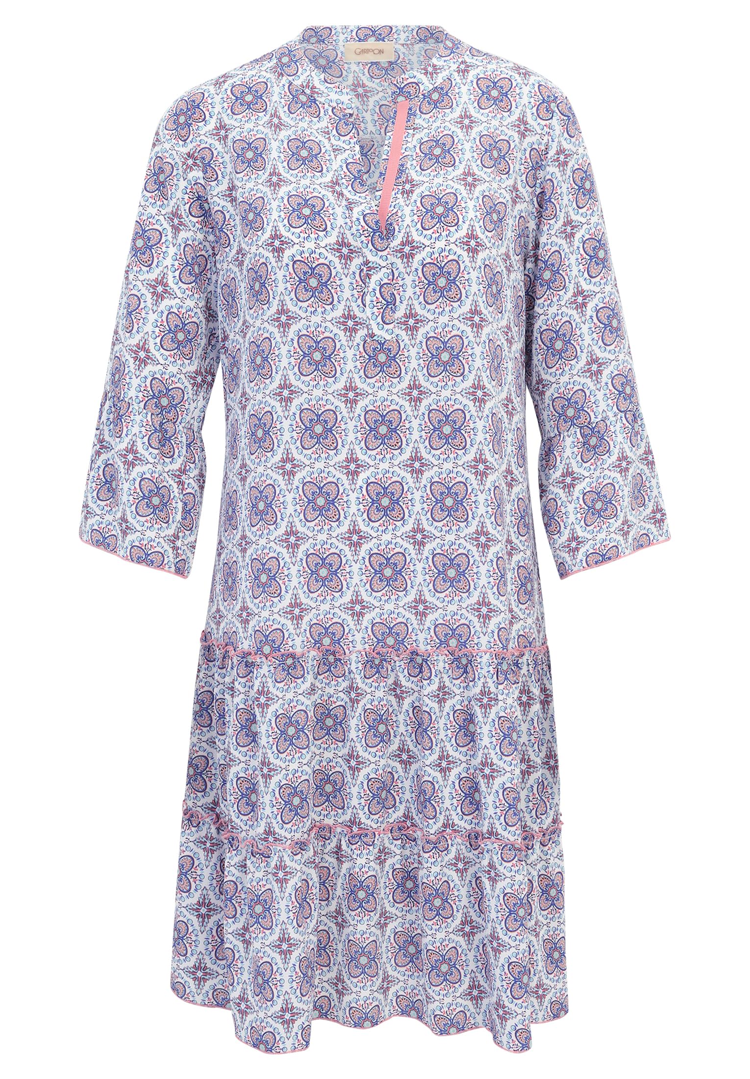 Cartoon Damen Casual-Kleid mit Stufen