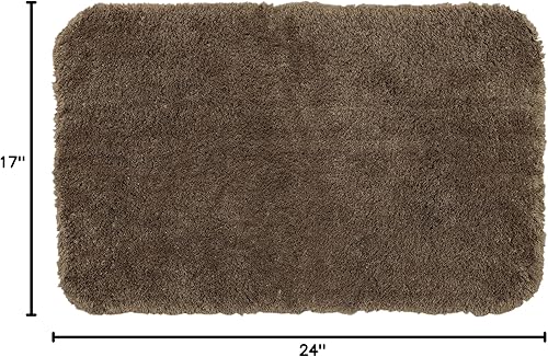 Miniatura 3 de Mohawk Home Alfombra de baño Kingston lavable a máquina color gris claro para tapa de inodoro