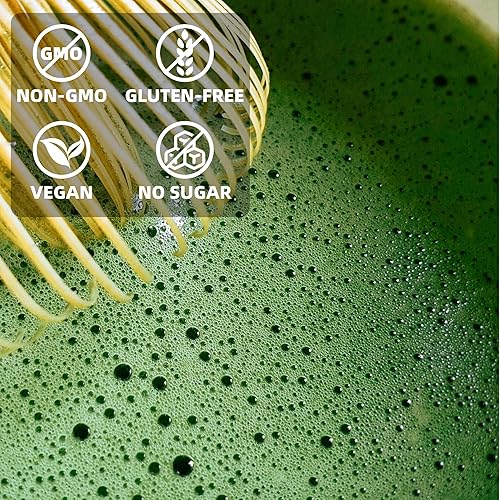 Miniatura 5 de Matcha de grado ceremonial, polvo de té verde matcha orgánico, primera cosecha 100% matcha puro natural (1.06 oz)