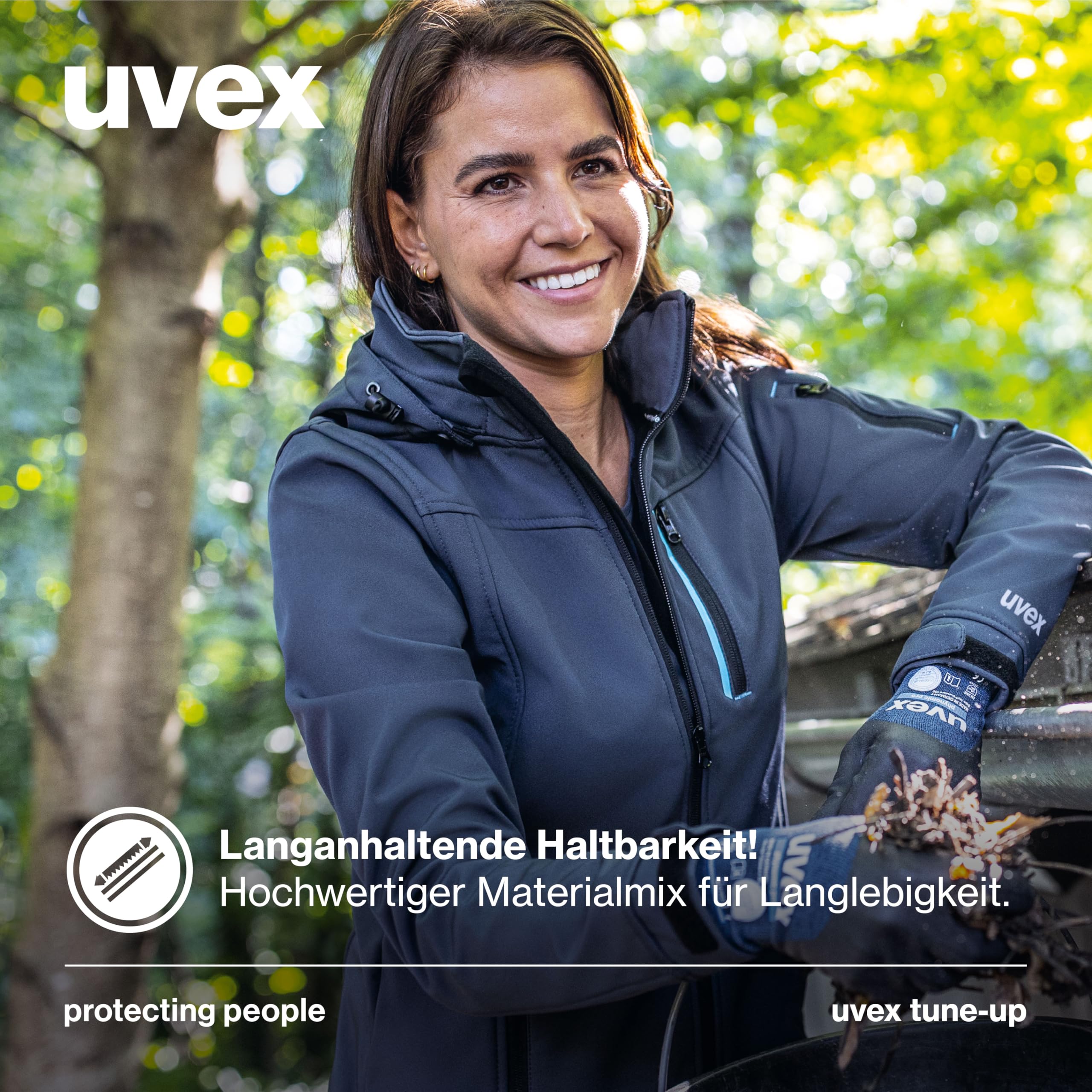 uvex tune-up chaqueta de trabajo softshell mujer repelente al agua