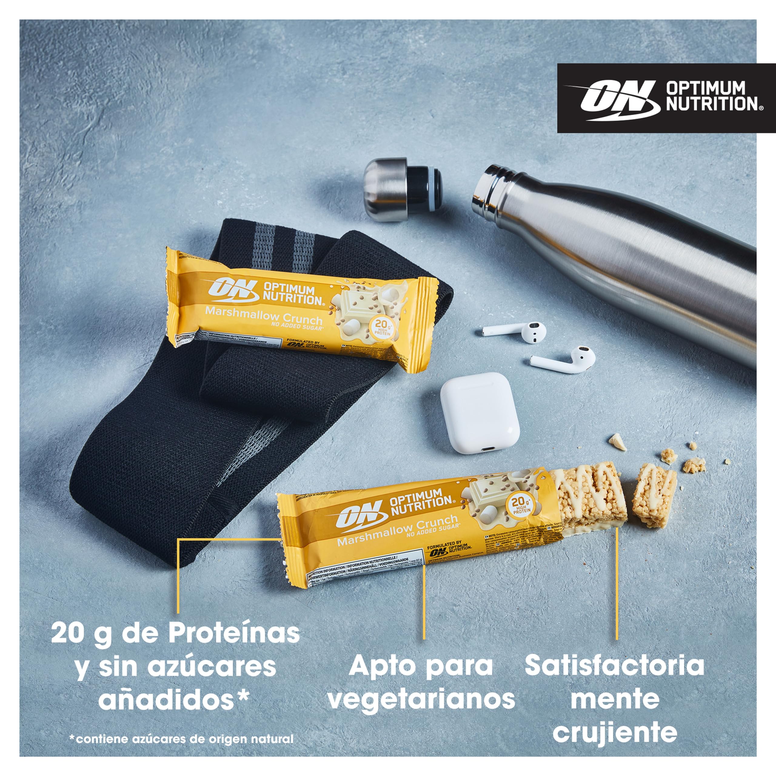 Optimum Nutrition Protein Crisp Bar (10x65g) Malvavisco crujiente