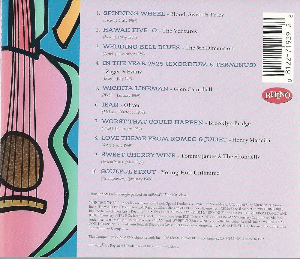 Amazon.com: Billboard Top Pop Hits: 1969: CDs & Vinyl