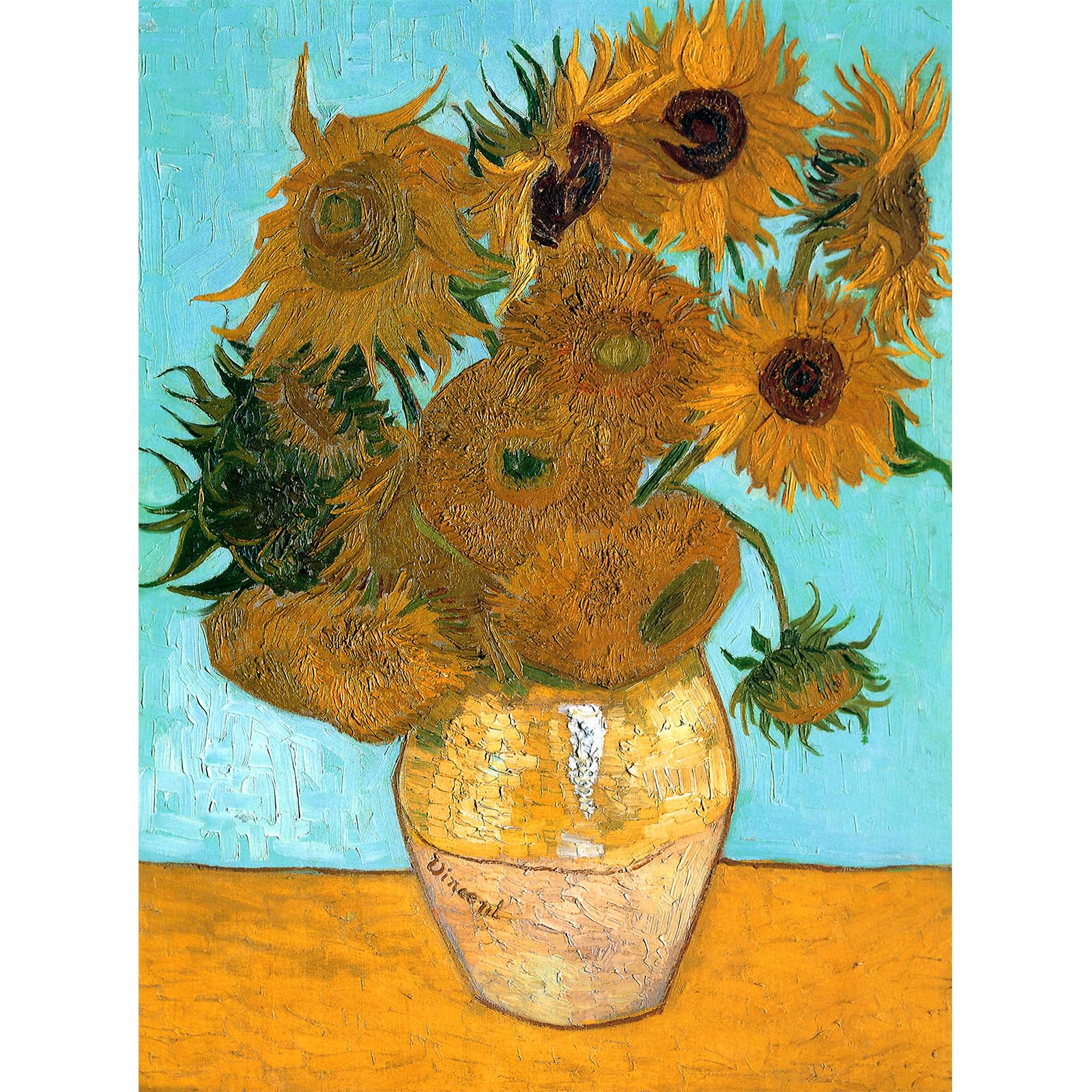 Jigsaw Puzzle 100 Piece for Adults with Extra Large Pieces Van Gogh Sunflower Jigsaw 100 Piece โ image 1
