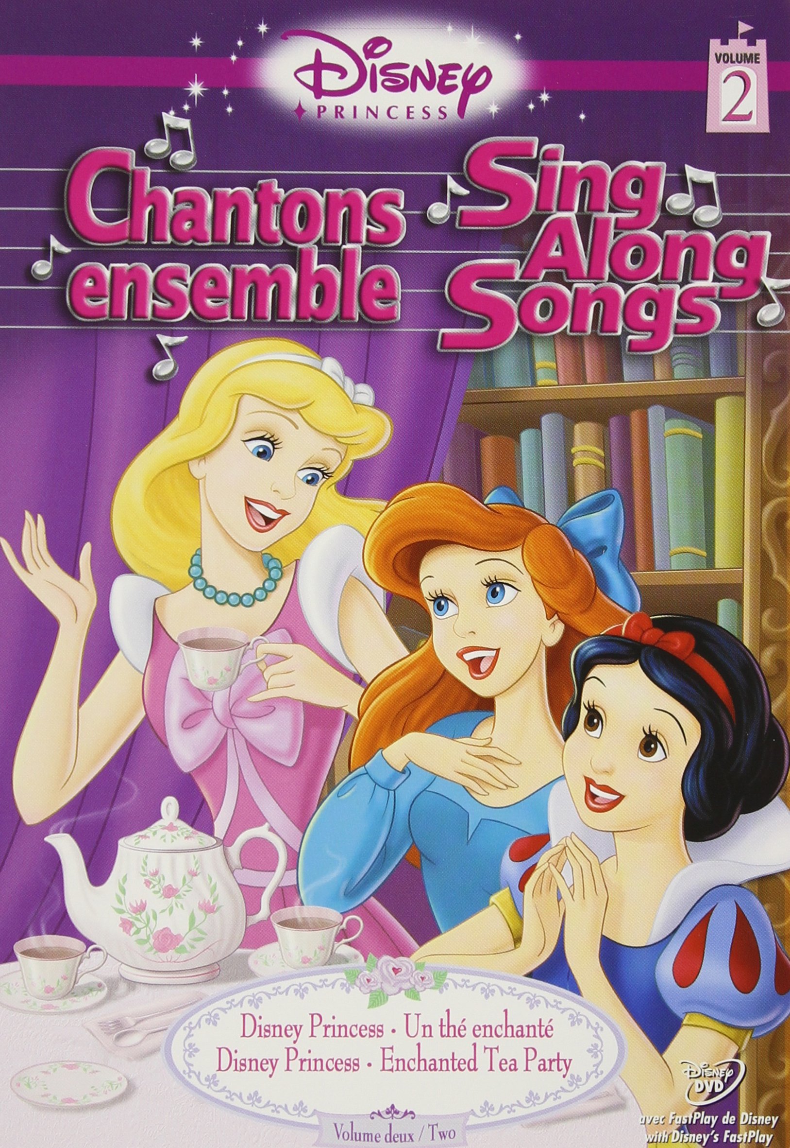 Disney Princess Sing Along Songs Volume Two: Enchanted Tea Party (Bilingual) [DVD]