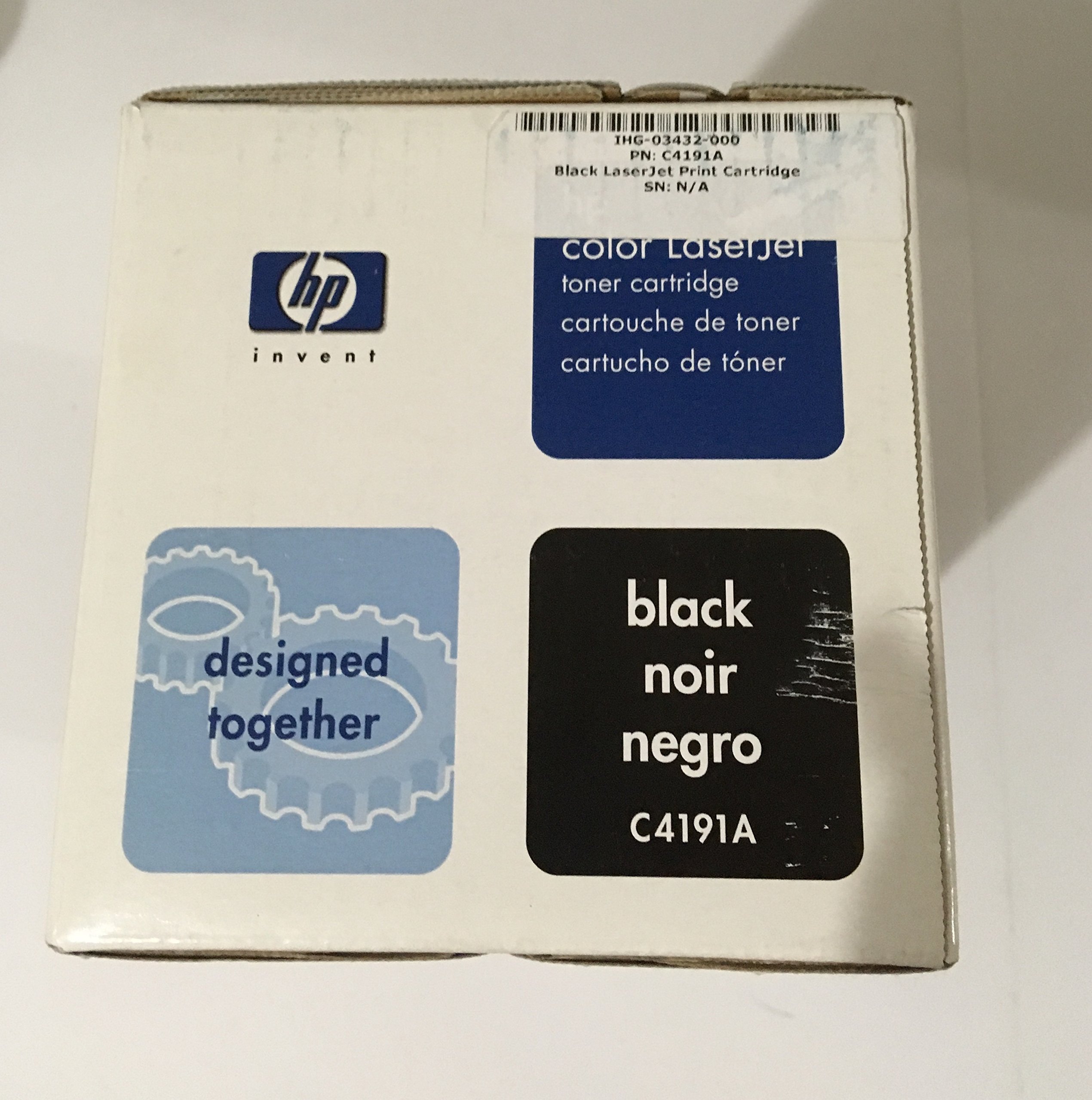 HP c4191 a Toner y Cartucho láser para Impresora láser 9000páginas Negro Cartucho de Tinta (Tinta, Negro, Laser, Laserjet 4550, 10 80%, -20 40 °C)