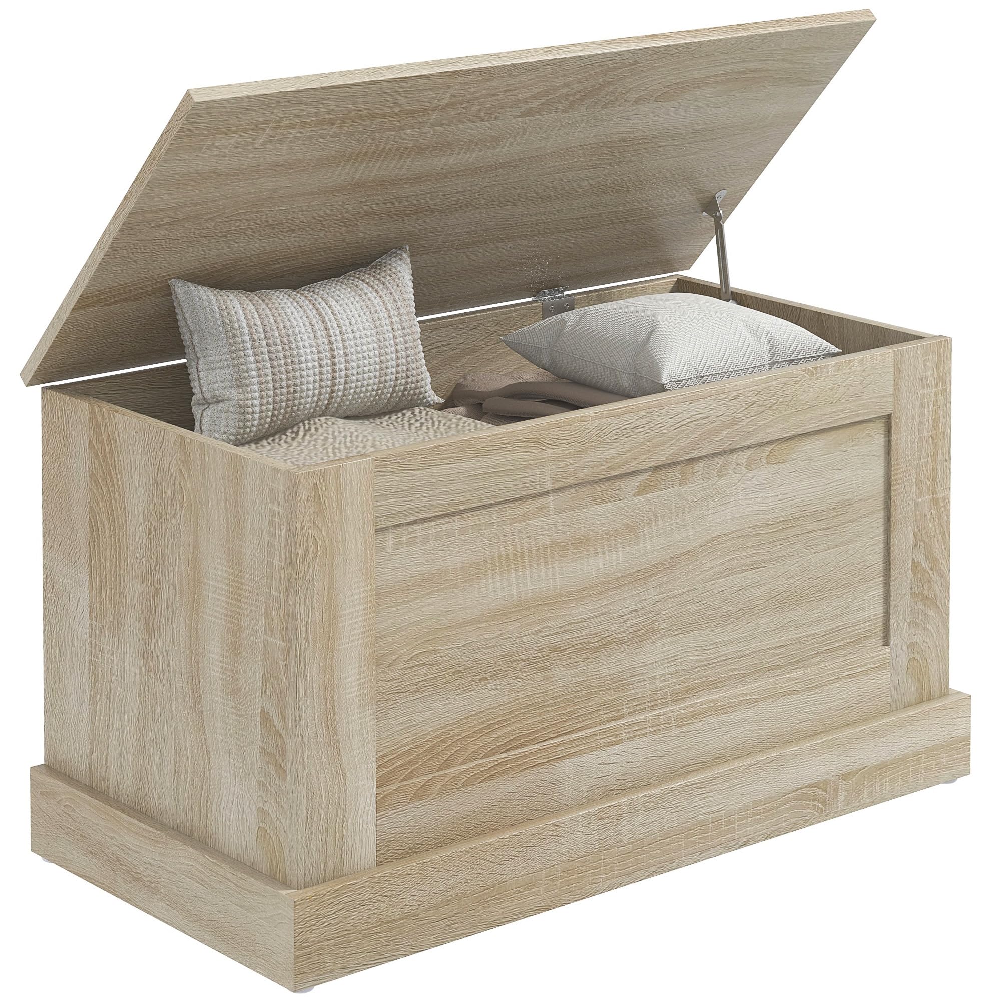 homcom coffre à jouets rangement