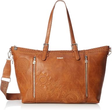 Desigual Bolso Mujer Dark Amber Verona Camel U : Amazon.es: Zapatos y  complementos