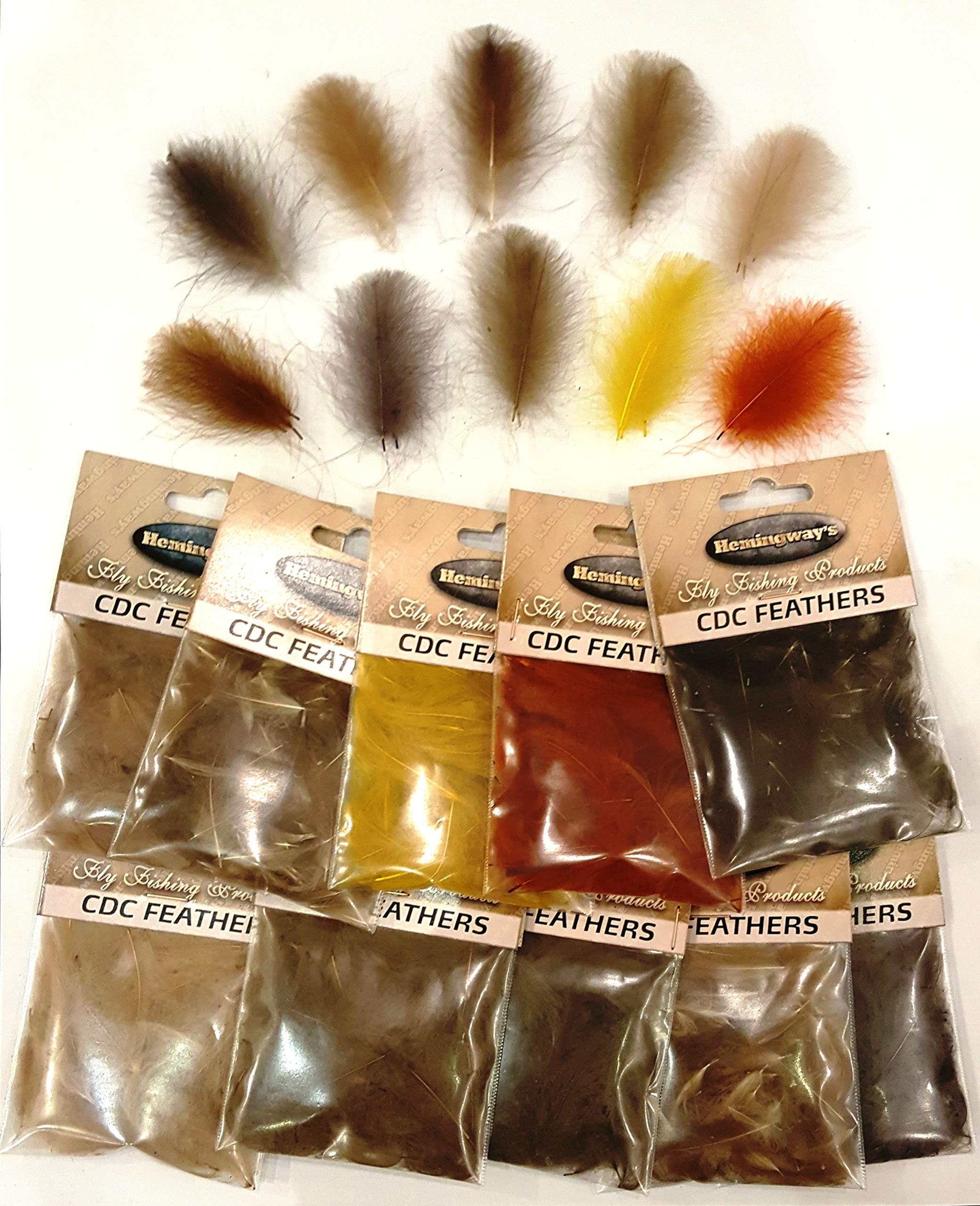 Fly Tying Hemingway's CDC Feathers Set of 10