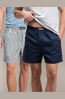 DAMENSCH Regular Fit Solid 100% Soft & Durable Cotton Boxer Shorts Dual Pockets Anti-Bacterial Moisture Wicking Microfibre Waistband Ultra-Light Boxers for Men