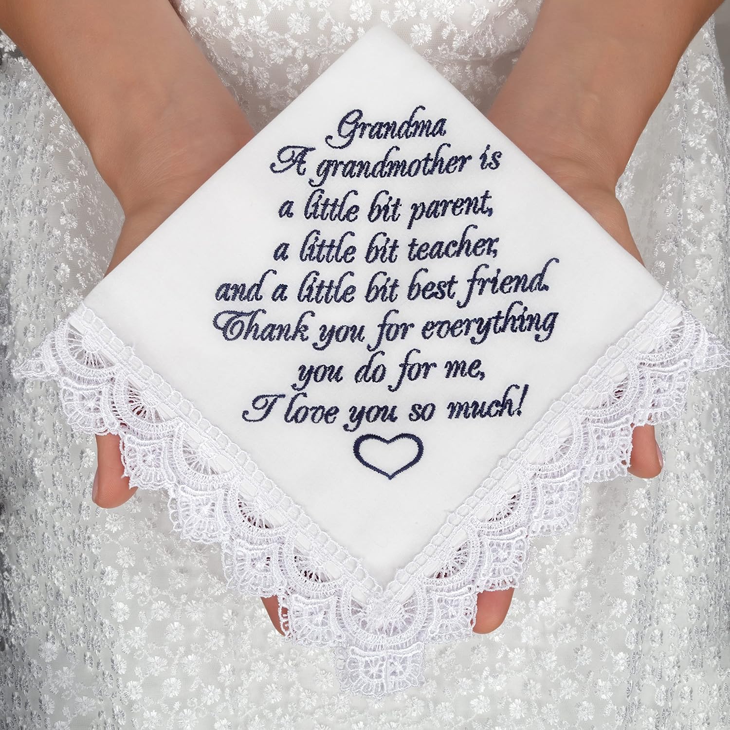 Grandparents Wedding Handkerchief - Image 3