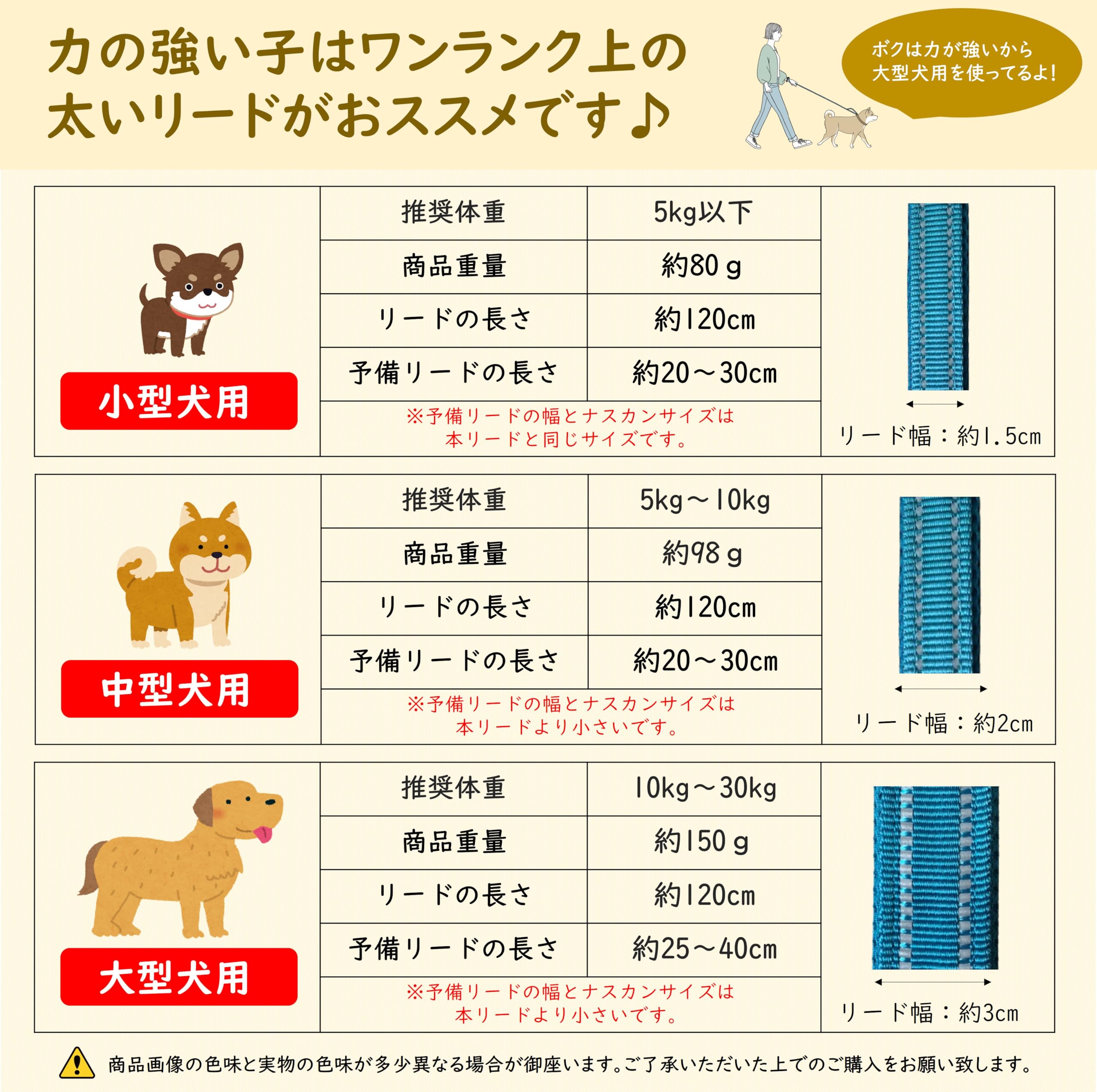 Amazon | 【犬を逃がさないリード】 犬 リード 丈夫 小型犬 中型犬