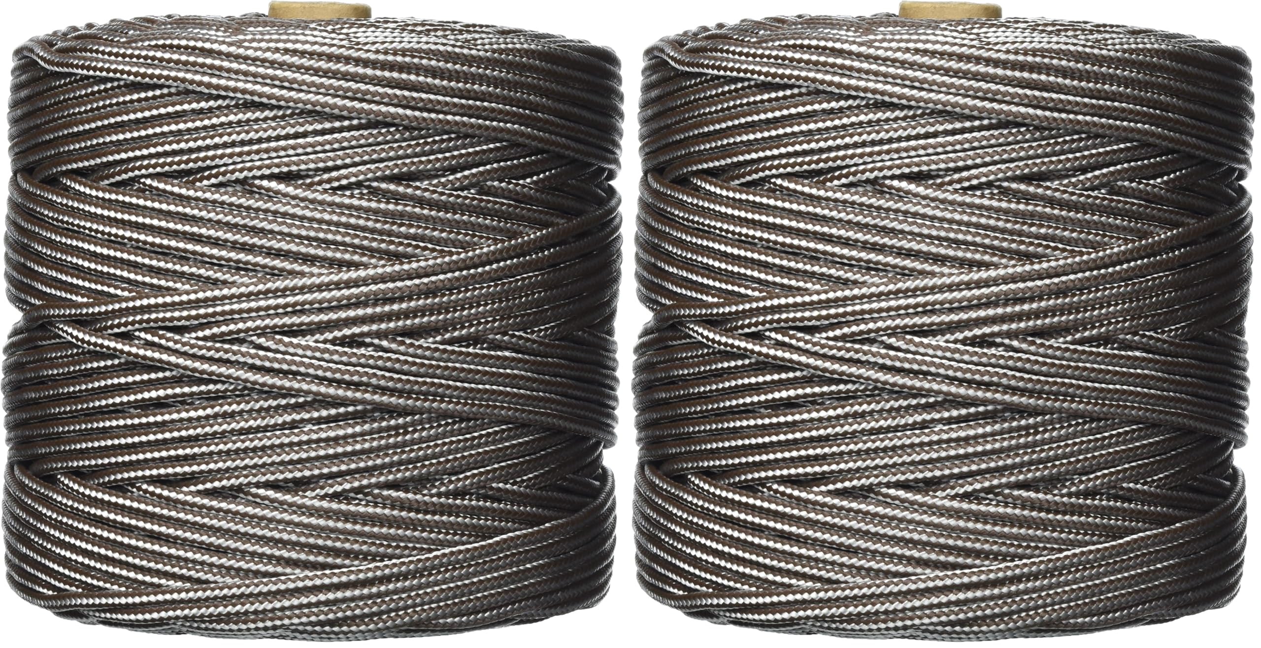 Bobina de cordón trenzado de polipropileno blanco y azul cuerda para náutica y toldos 5mm 200m x2