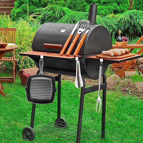 Miniatura 10 de Ganchos magnéticos negros resistentes, ganchos magnéticos de neodimio fuertes para refrigerador, imán de refrigerador con gancho para colgar,