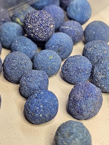 Miniatura 6 de StarStuff.Rocks Auténtica colección de rocas, cristales, minerales y fósiles de América del Norte (bolas azules azuritas)