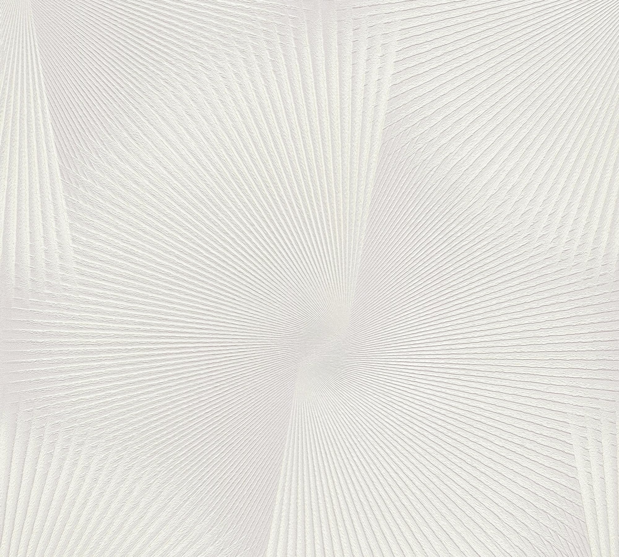 A.S. Création Carta da parati rombi 3D – grigio, bianco – 10,05 x 0,53 m