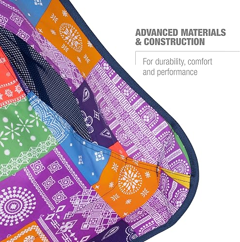 Miniatura 8 de Helinox Chair Two Ultralight, respaldo alto, silla de camping plegable, bandana arcoíris, con bolsillos