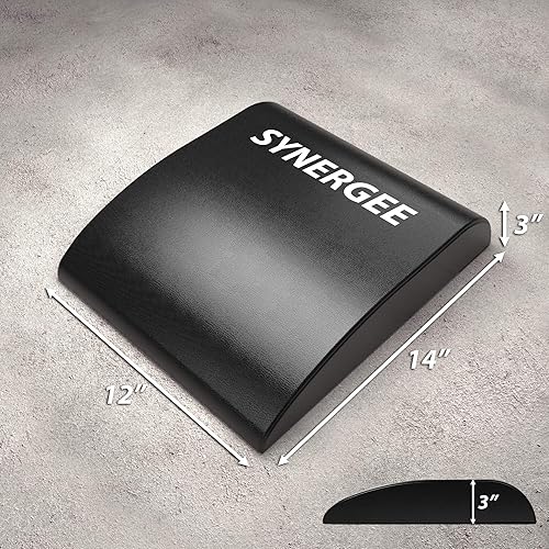 Miniatura 4 de Synergee Core Mat Ab Mat Abdominal Mat Sit-Up Pad - Esterilla de entrenamiento abdominal para rutinas de sentarse y paquete de seis
