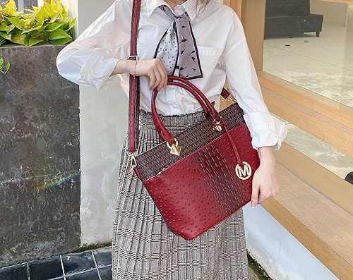 Miniatura 4 de MKF Collection Mia K - Bolso bandolera de cuero vegano con asa superior para mujer