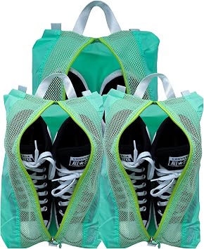 3 Pack Ultralight Shoe Bags for Travel Set, Extra Large Shoe Packing Cubes Portable Pouch with Zipper