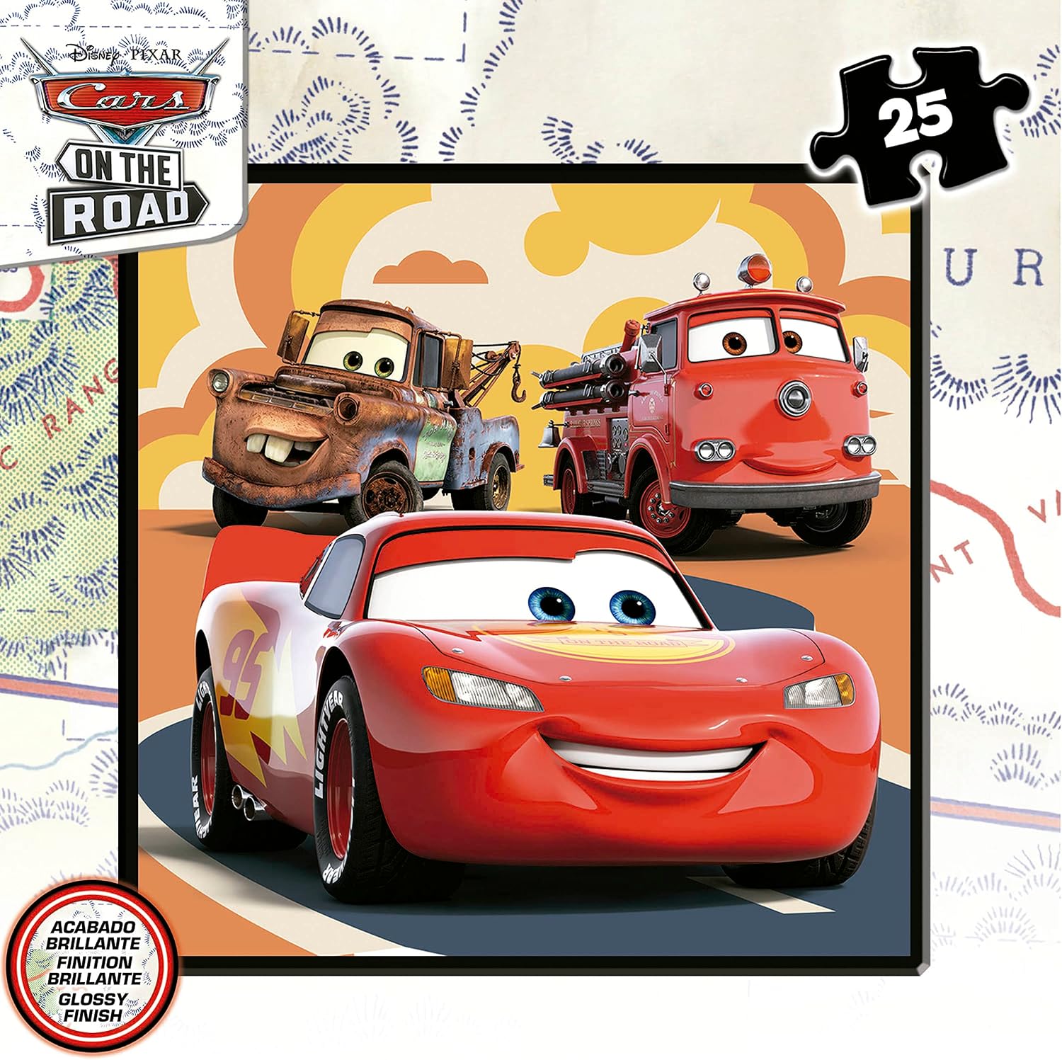 Educa - Cars Puzzles | Set of 4 Progressive Puzzles from 12 to 25 Pieces Presented in A Briefcase; for Boys and Girls to Dare with Different Levels of Difficulty. +3 Years (19677)