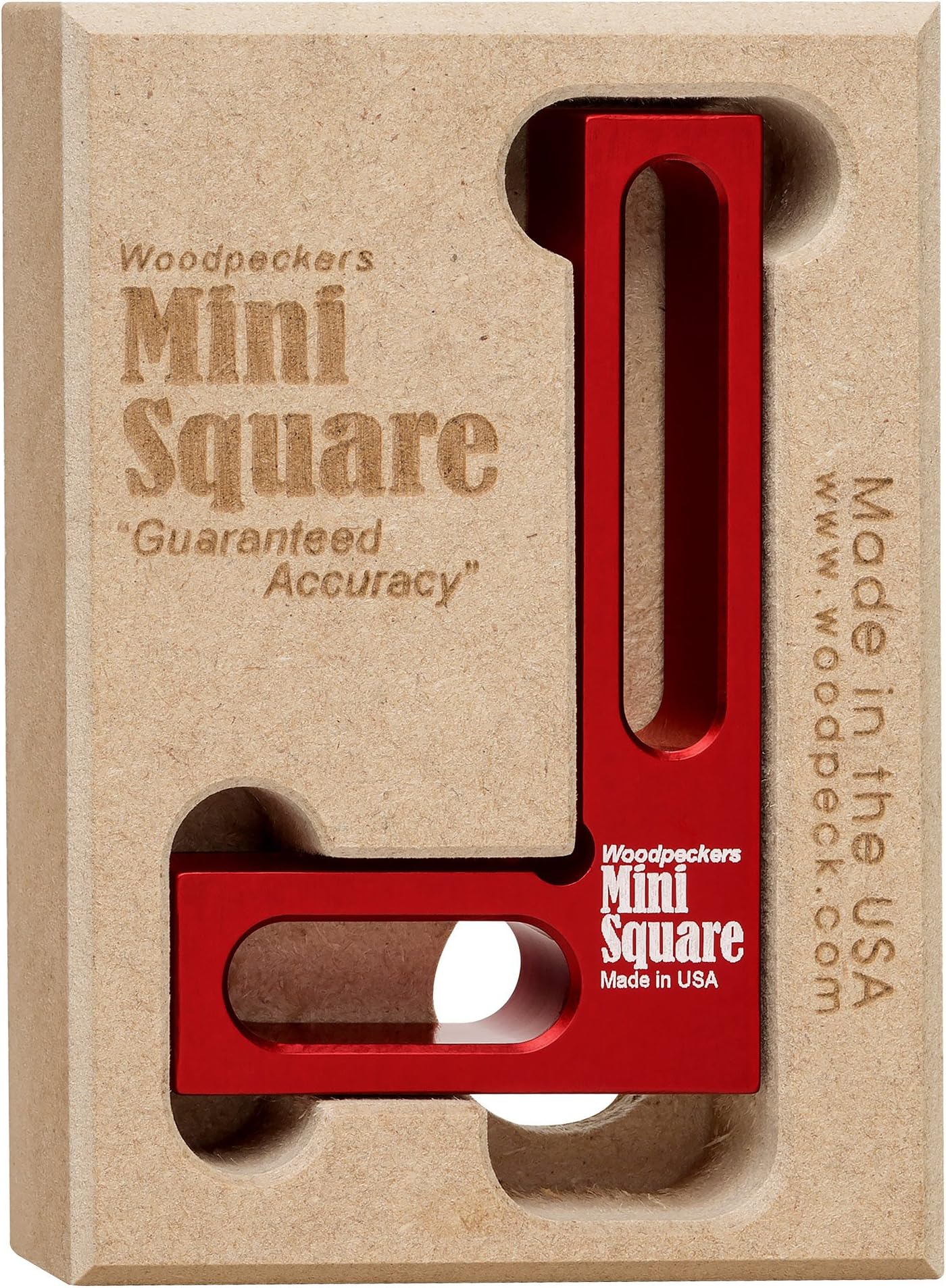 Woodpeckers Mini Square, Made in USA, Small Pocket Woodworking Square for Setup, Assembly, Checking Cutting Edge