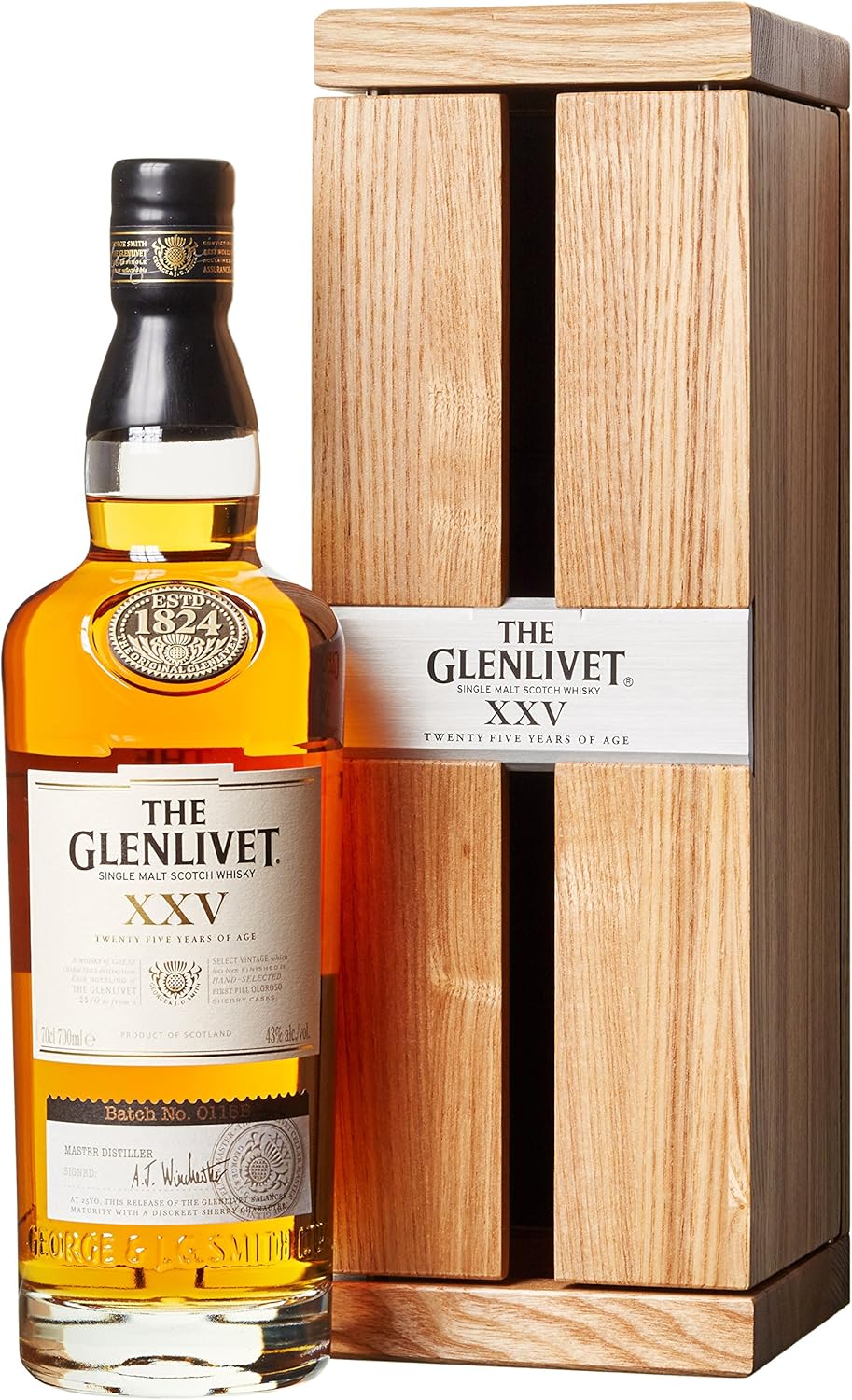 Glenlivet XXV 25 Years Old in Holzkiste (1 x 0.7 l) Amazon.de