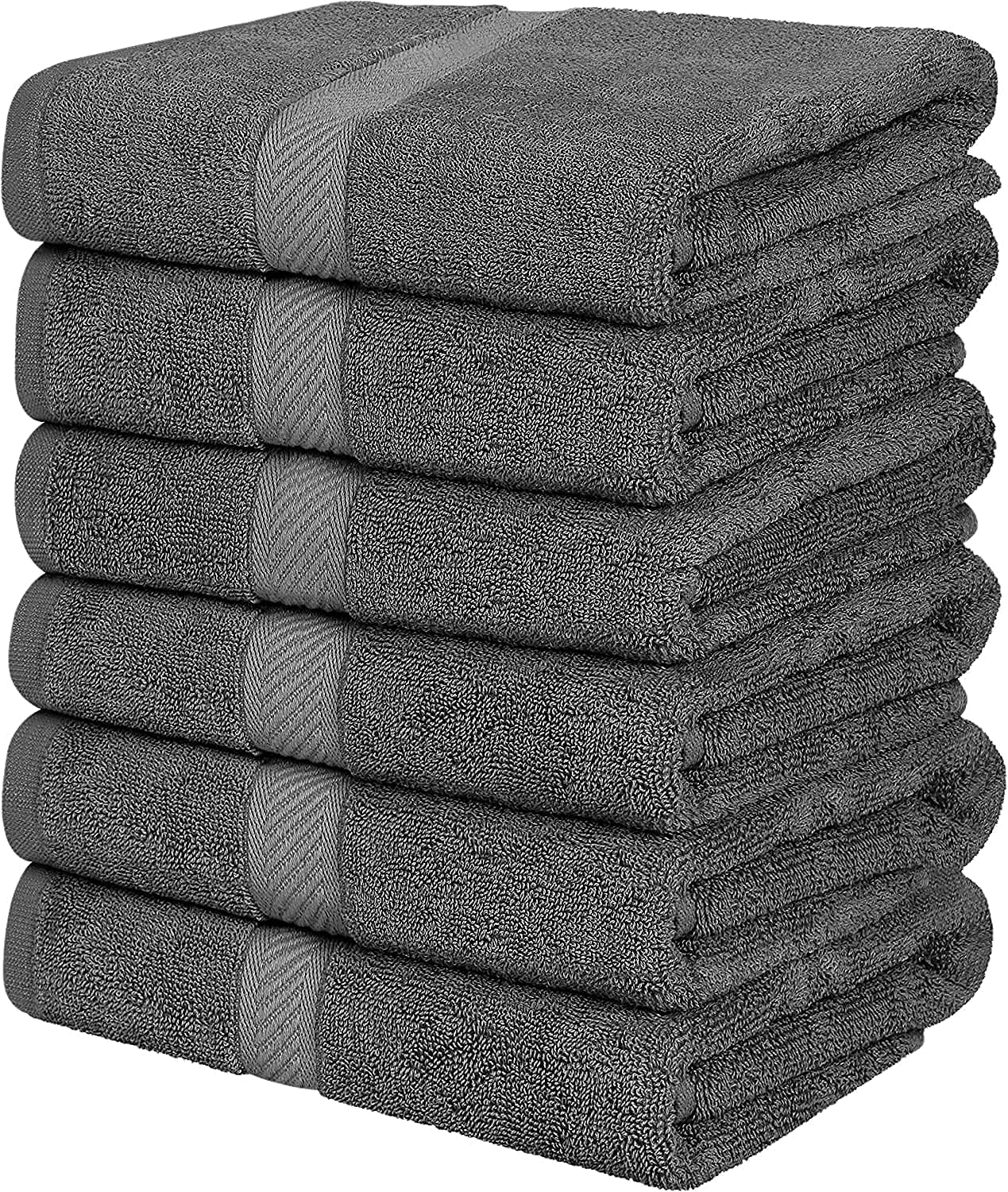 SimpliMagic 79405 Bath Towels, Gray, 25x50 Inches Towels for Pool, SPA