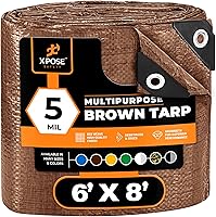 Vista 57 de Xpose Safety - Lona de polietileno ligera azul – Funda protectora multiusos, paño de goteo – duradero, impermeable, resistente a la intemperie