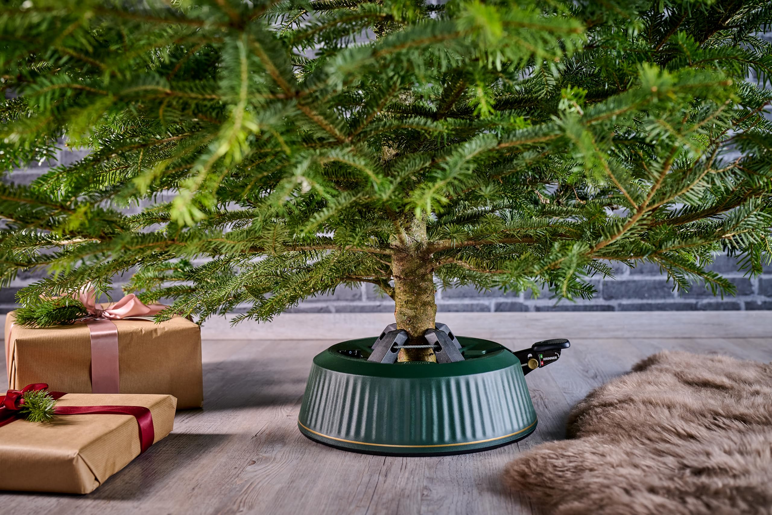 KRINNER® X-Series Christbaumständer X-260 Weihnachtsbaumständer NEU inkl. Fußpedal und 3,5 Liter Wassertank für Baumhöhe bis 2,6m Made IN Germany 94325