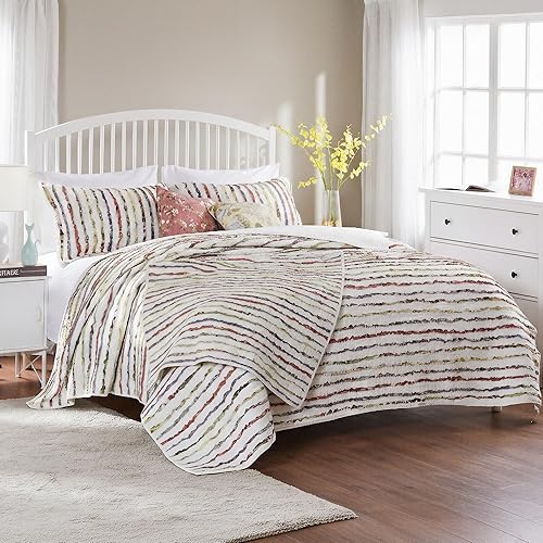 Vista 9 de Greenland Home Set de Colcha Multicolor,Volantes
